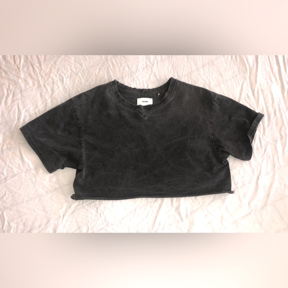 Joah brown crop tee